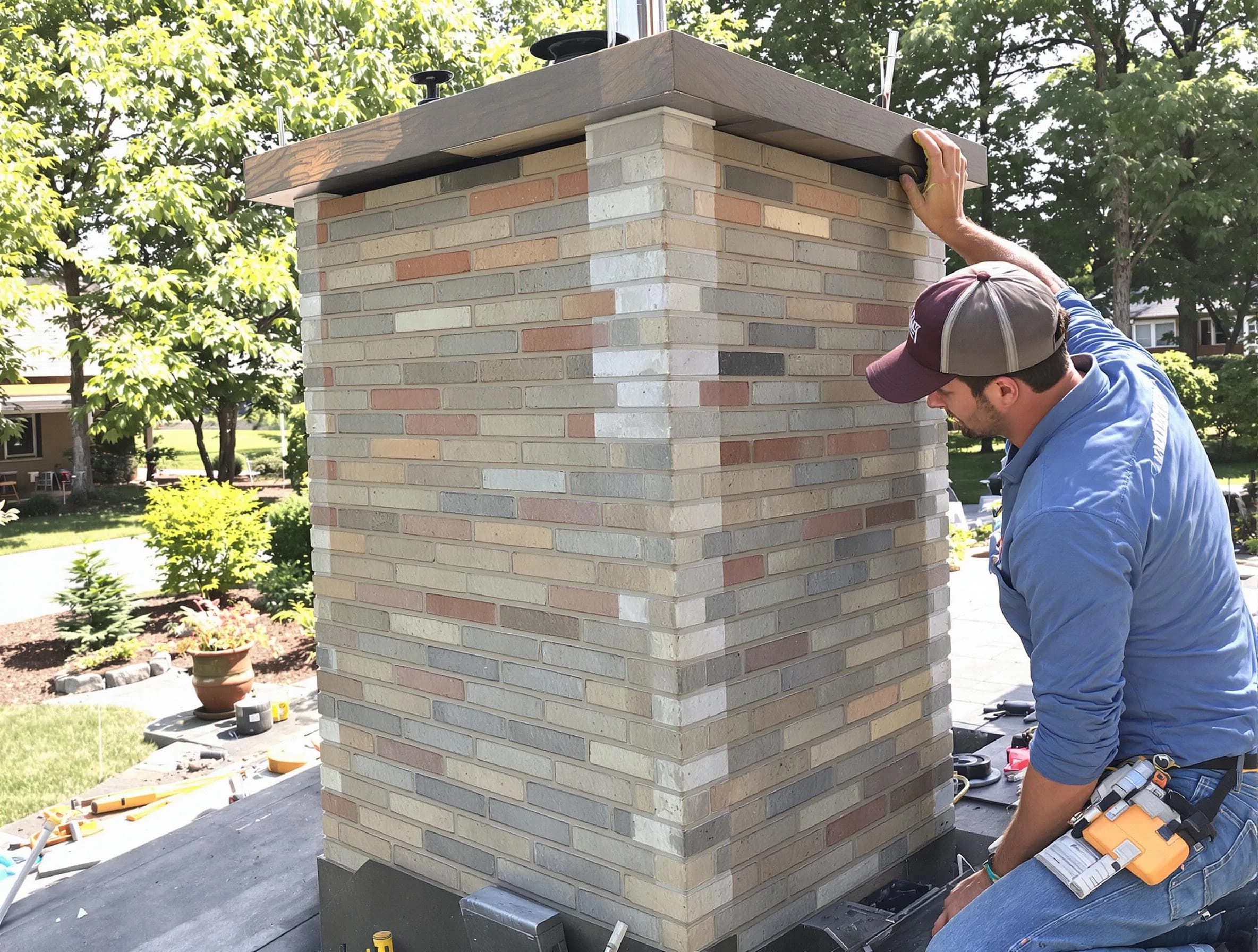 Federal Heights Chimney Sweep completing a modern chimney remodel in Federal Heights, CO