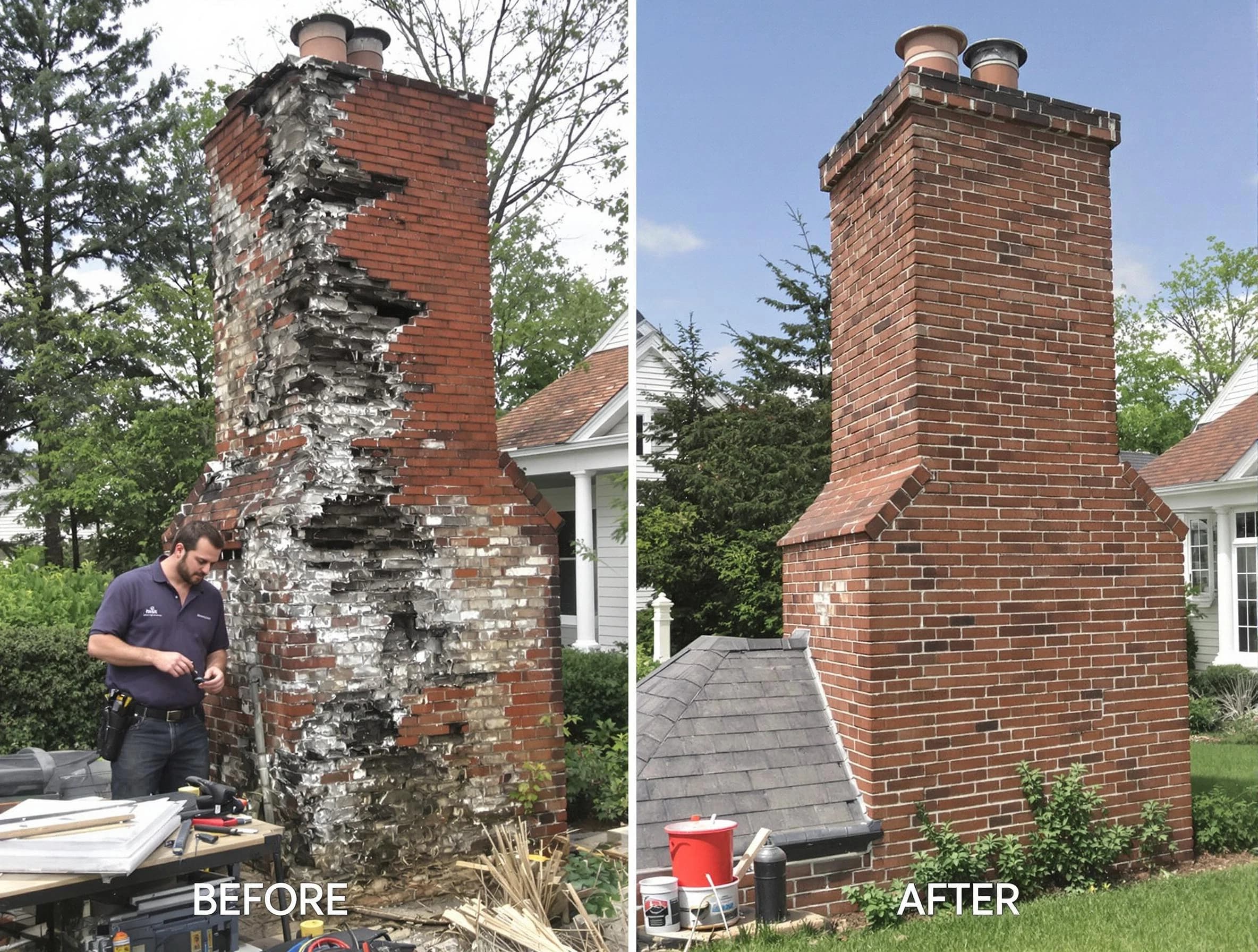 Federal Heights Chimney Sweep performing a full chimney restoration in Federal Heights, CO