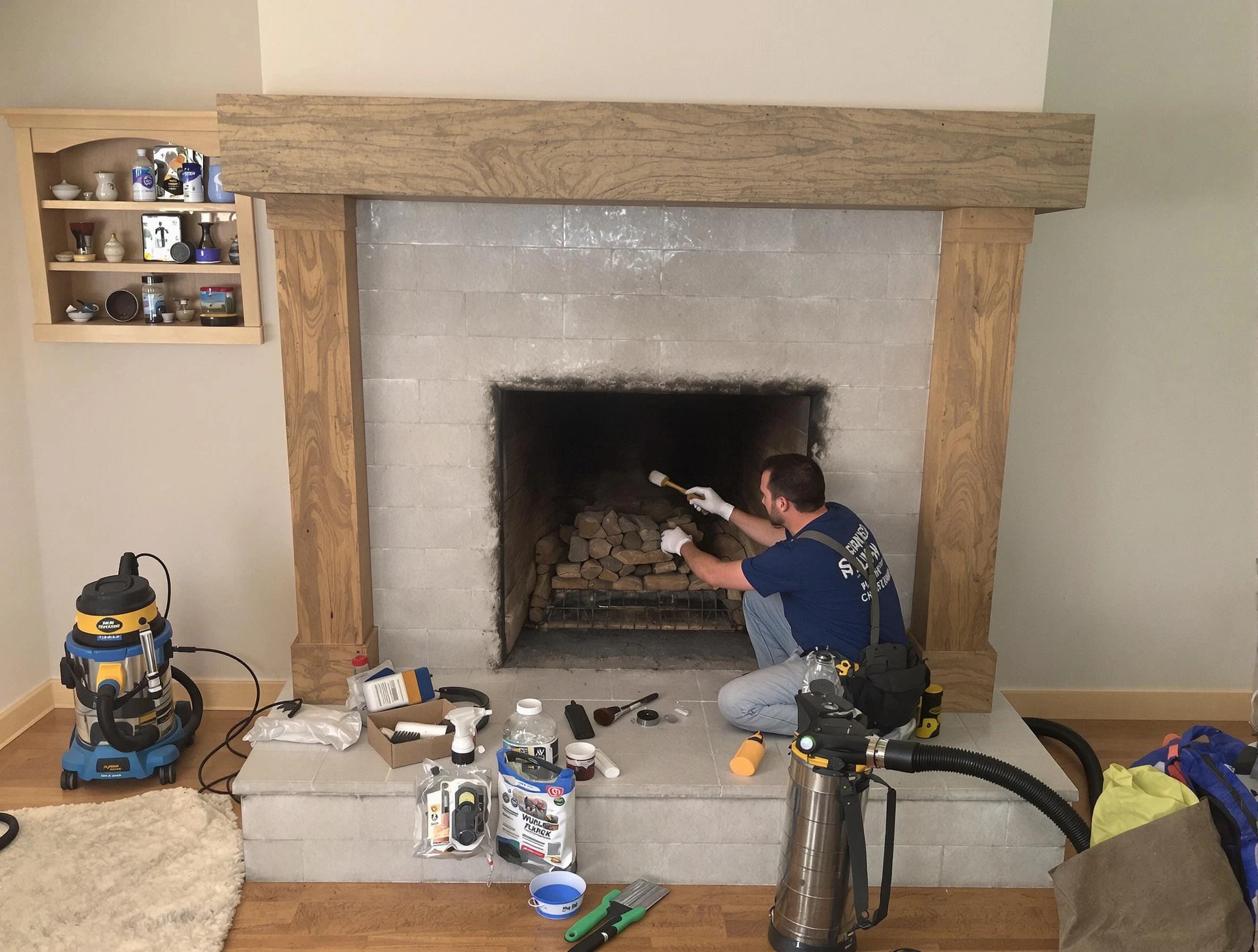 Detailed creosote removal process by Federal Heights Chimney Sweep in Federal Heights, CO