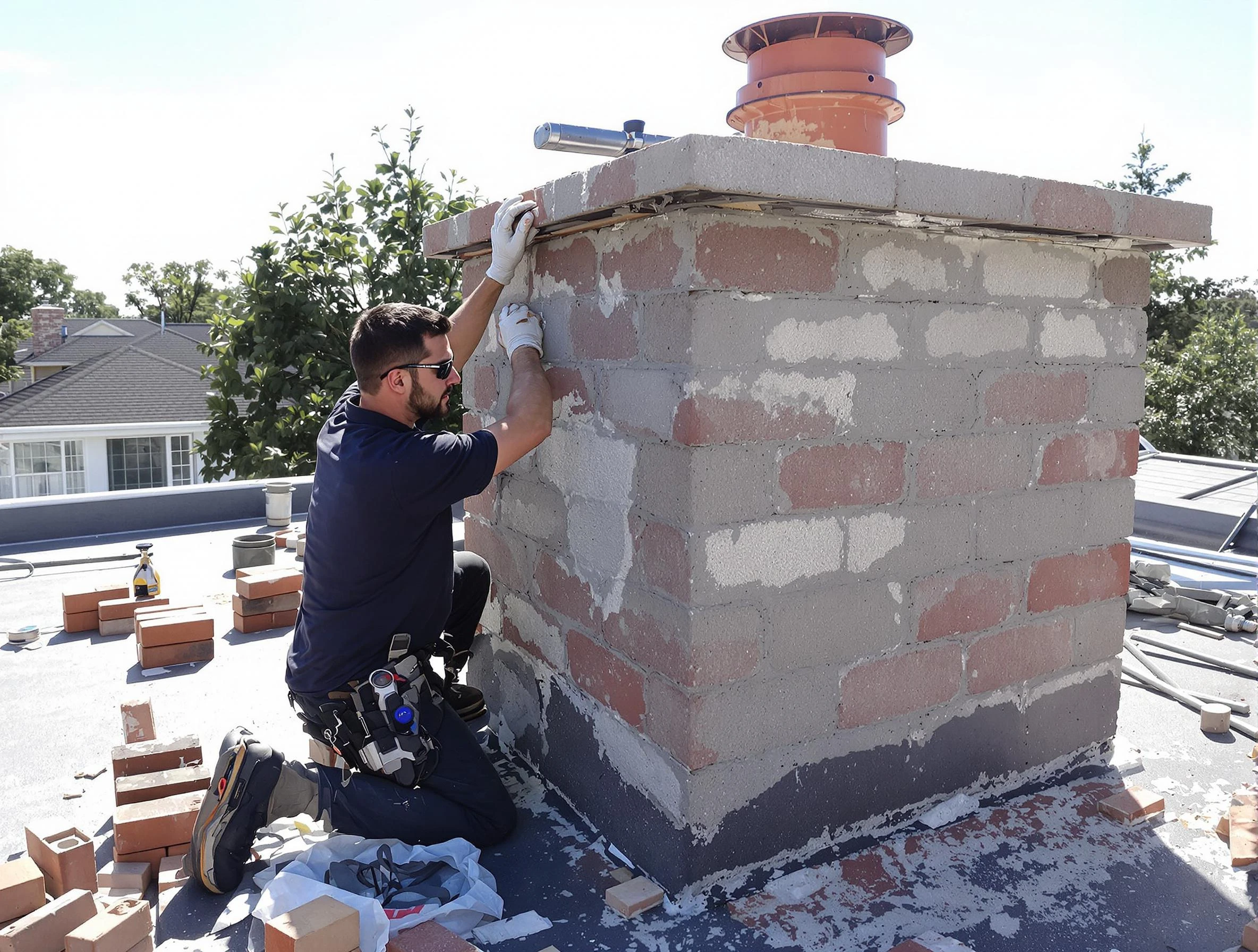 Advanced chimney repair process by Federal Heights Chimney Sweep in Federal Heights, CO