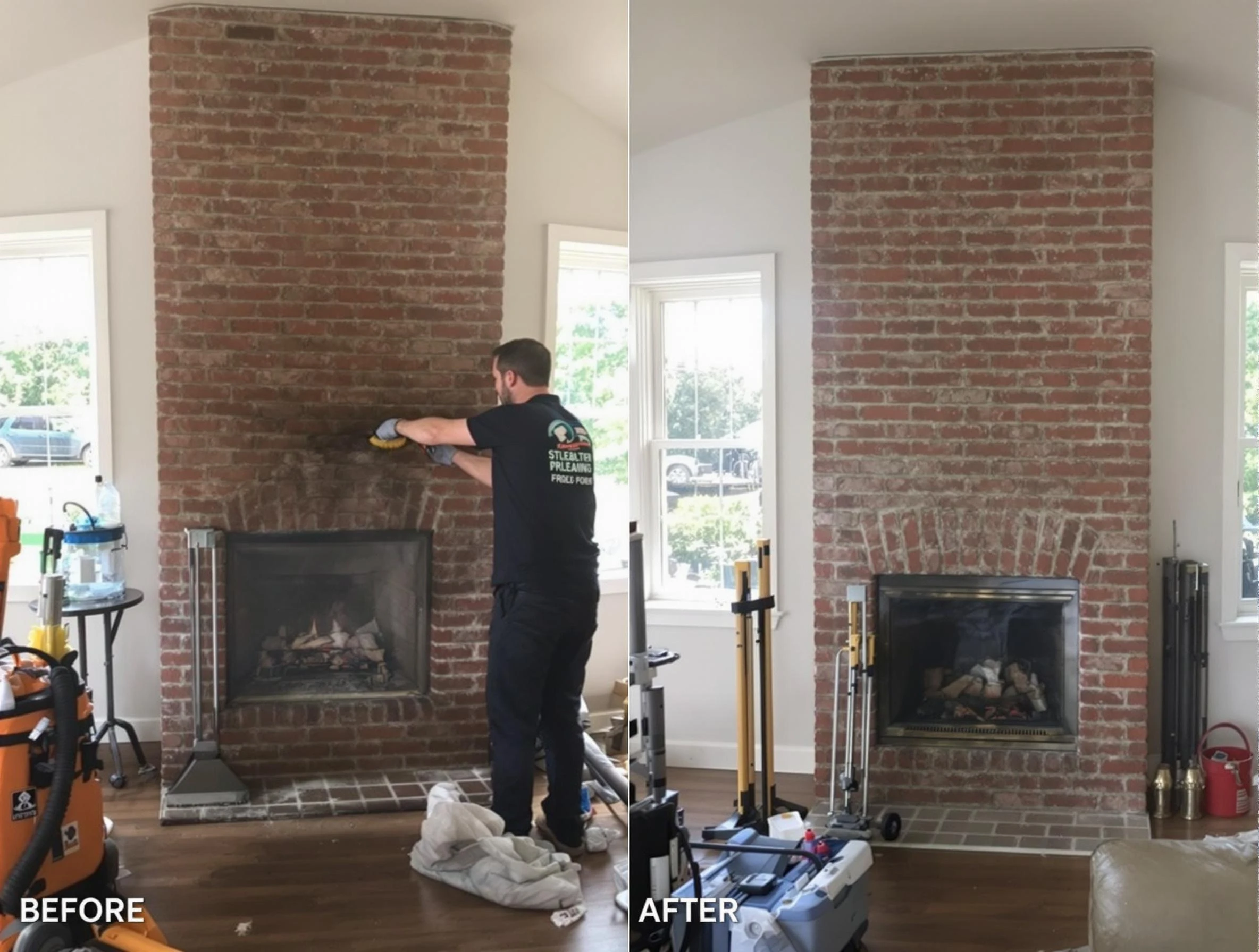 Finished chimney sweeping service by Federal Heights Chimney Sweep in Federal Heights, CO