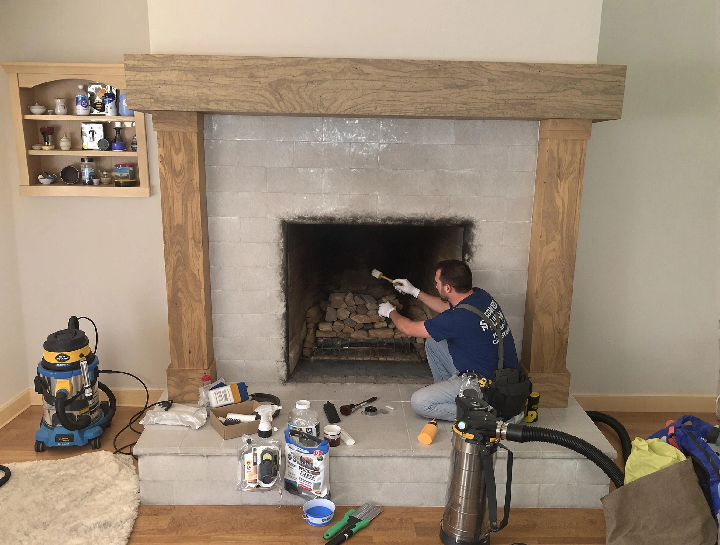 Detailed creosote removal process by Federal Heights Chimney Sweep in Federal Heights, CO