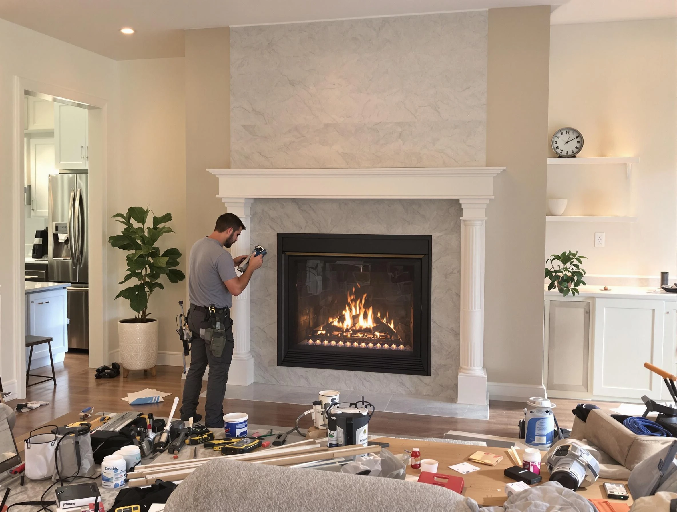 Newly installed fireplace by Federal Heights Chimney Sweep in Federal Heights, CO