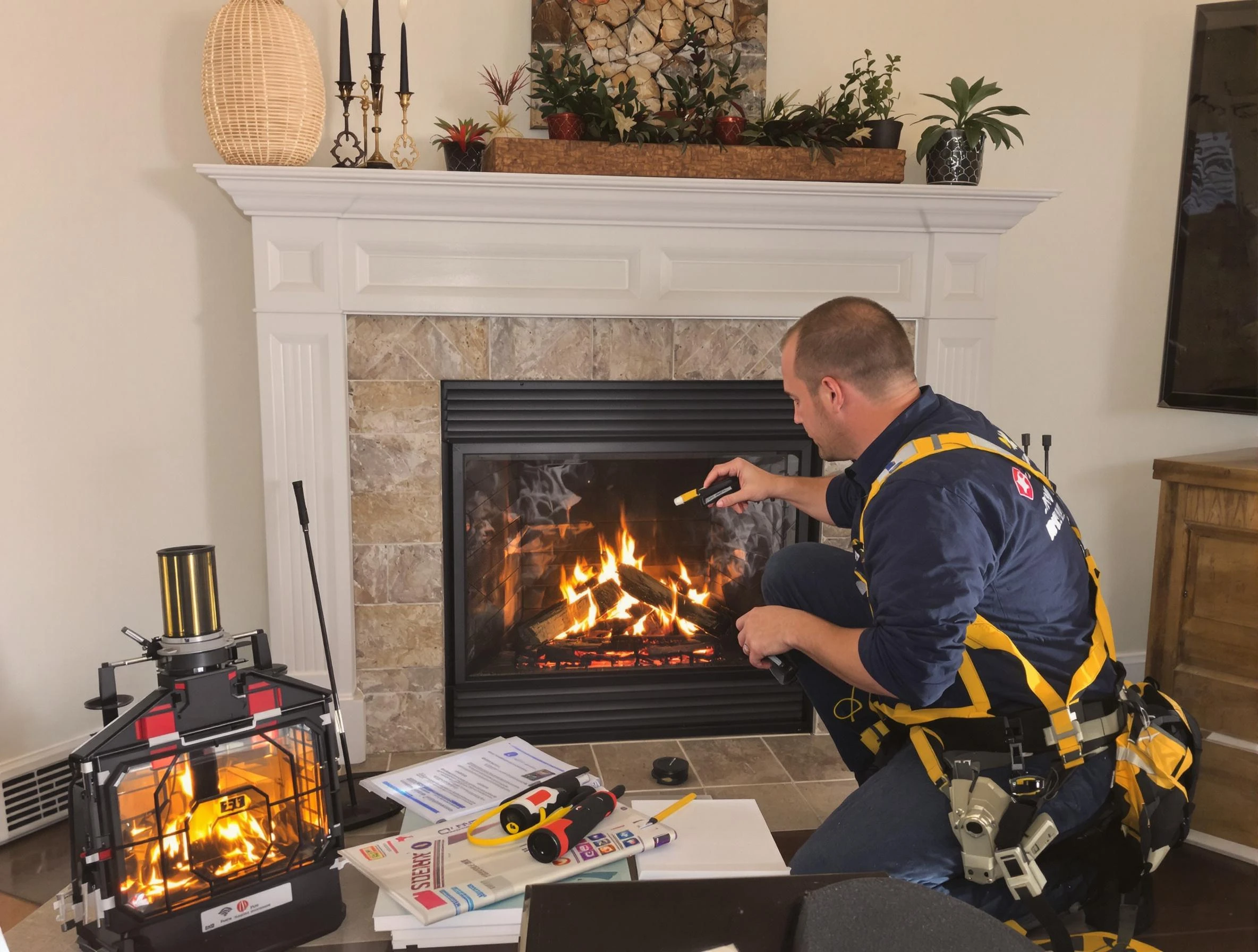 Safety-focused fireplace inspection by Federal Heights Chimney Sweep in Federal Heights, CO